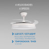Ventilador de techo LED White Diamond Ø106 cm - DSC  CCT