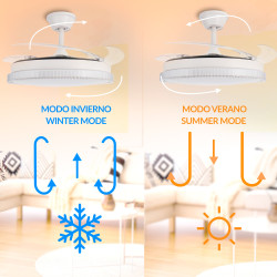 Ventilador de techo LED White Diamond Ø106 cm - DSC  CCT