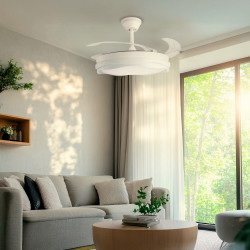 Ventilador de techo LED White Dary Ø106 cm - DSC  CCT