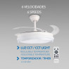 Ventilador de techo LED White Dary Ø106 cm - DSC  CCT