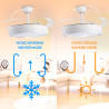 Ventilador de techo LED White Dary Ø106 cm - DSC  CCT