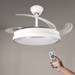 Ventilador de techo LED White Hood Ø107 cm  CCT