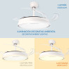 Ventilador de techo LED White Hood Ø107 cm  CCT