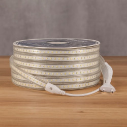 Tira de LED 220VAC SMD Eco 14,4W/m - 50 metros  3000K