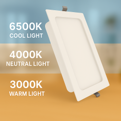 Downlight LED Cuadrado Serie Eco 20W  3000K