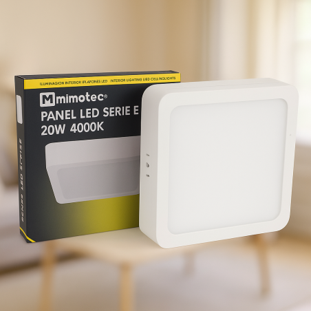Panel de Superficie Serie Eco Cuadrado 20W  6500K