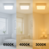 Panel de Superficie Serie Eco Cuadrado 15W  6500K