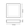 Panel de Superficie Serie Eco Cuadrado 15W  4000K