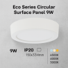 Panel de Superficie Serie Eco Circular 9W  4000K