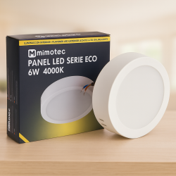 Panel de Superficie Serie Eco Circular 6W  6500K