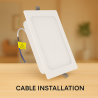 Downlight LED Cuadrado Serie Eco 15W  4000K
