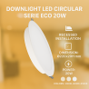 Downlight LED Circular Serie Eco 20W  4000K