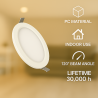 Downlight LED Circular Serie Eco 20W  3000K