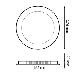 Downlight LED Circular Serie Eco 15W  6500K