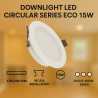 Downlight LED Circular Serie Eco 15W  6500K