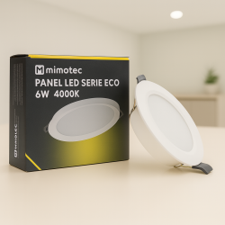 Downlight LED Circular Serie Eco 6W  6500K