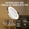 Downlight LED Circular Serie Eco 9W  6500K
