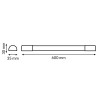 Regleta LED 600 mm Sixt 20W IP65  4000K