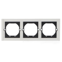 Marco PC para 3 Módulo CC-TR  Blanco