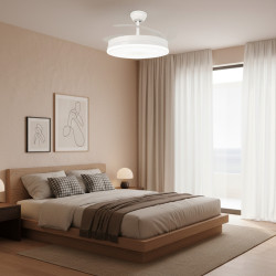 Ventilador de techo LED White Olga Ø107 cm  CCT