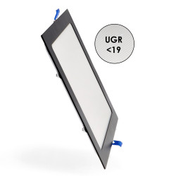 Panel LED Cuadrado Negro 20W CCT