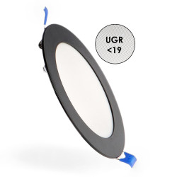 Panel LED Circular Negro 12W CCT