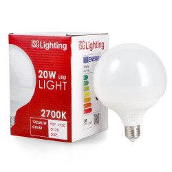 Bombilla LED E27 G120 20W  6000K