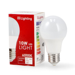 Bombilla LED E27 A60 10W  2700K