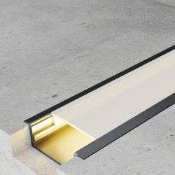 Perfil de aluminio Long Lacado Negro - 2 metros  Negro