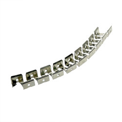 Perfil flexible de  Acero Inoxidable 15X13H mm para neones o funda de silicona - 20 metros  Aluminio