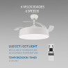 Ventilador de techo LED Messe ø107 Cm  CCT