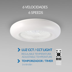 Ventilador de techo LED Aero -DSC  CCT