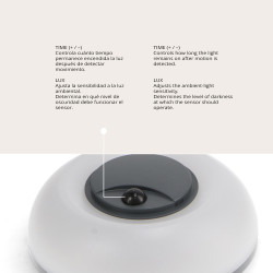 Aplique Led con Sensor Movimiento Serena 10-15-20W  CCT