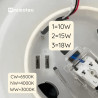 Aplique Led con Sensor Movimiento Serena 10-15-20W  CCT