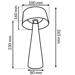 Lampara Led Solar de sobremesa House  3000K