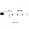 Guirnalda Led Solar de 15 bombillas 7,5M Exterior IP54  2700K
