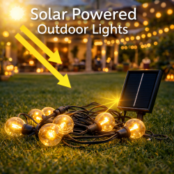 Guirnalda Led Solar de 15 bombillas 7,5M Exterior IP54  2700K