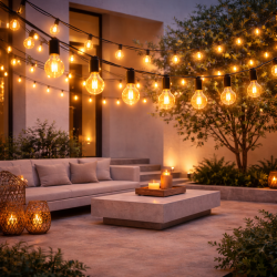Guirnalda Led Solar de 15 bombillas 7,5M Exterior IP54  2700K