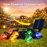 Guirnalda Led Solar de 15 bombillas 7,5M Exterior IP54 RGBW  RGB+W