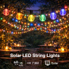 Guirnalda Led Solar de 15 bombillas 7,5M Exterior IP54 RGBW  RGB+W