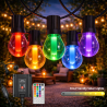 Guirnalda Led Solar de 10 bombillas 8M Exterior IP54 RGBW  RGB+W
