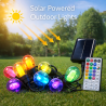 Guirnalda Led Solar de 10 bombillas 8M Exterior IP54 RGBW  RGB+W