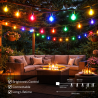 Guirnalda Led Solar de 10 bombillas 8M Exterior IP54 RGBW  RGB+W