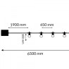 Guirnalda Led Solar de 10 bombillas 6,5M Exterior IP54 RGBW  RGB+W