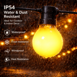 Guirnalda Led Solar de 10 bombillas 6,5M Exterior IP54 RGBW  RGB+W