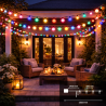 Guirnalda Led Solar de 10 bombillas 6,5M Exterior IP54 RGBW  RGB+W