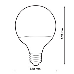 Bombilla LED E27 G120 24W  4000K
