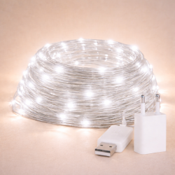 Guirnalda Exterior LED con Usb 15m 7000K  7000K