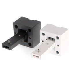 Soporte de pared para carril LED magnético 2 metros Serie 5mm  Blanco