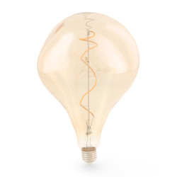 Bombilla LED Filamento Espiral E27 A165 4W Ámbar